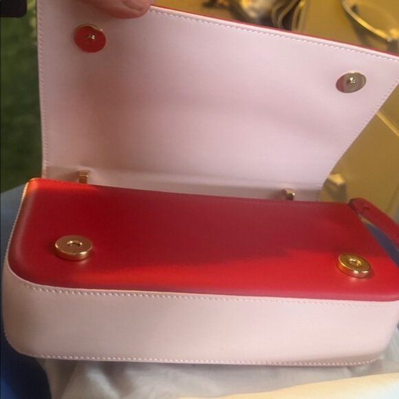 Aevha London leather shoulder bag red - Picture 6 of 11